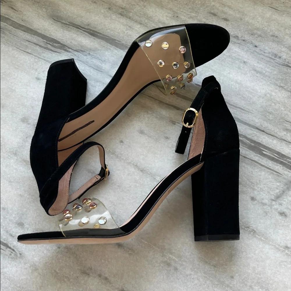 Kate Spade Black Heels with Studded Strap - Picture 8 of 11